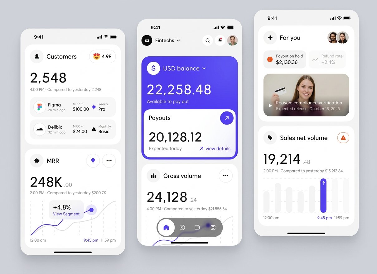 AI-generated fintech & finance mood imagery for this fictional design sample